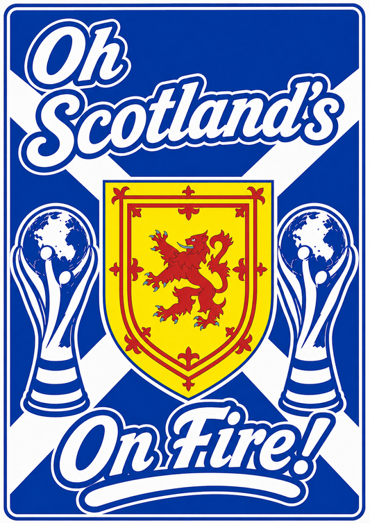 Oh Scotland's On Fire! Sticker