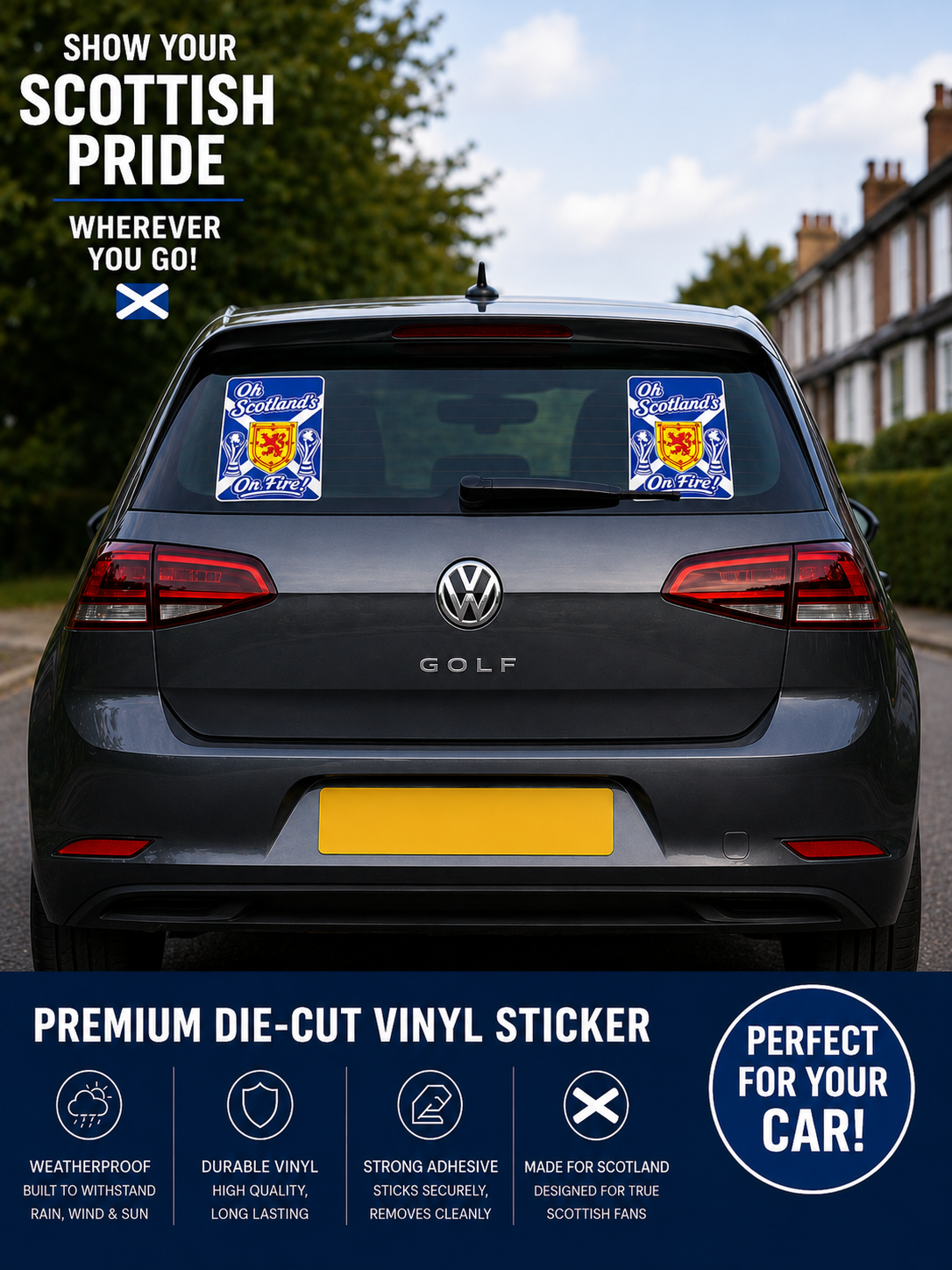 Oh Scotland's On Fire! Sticker