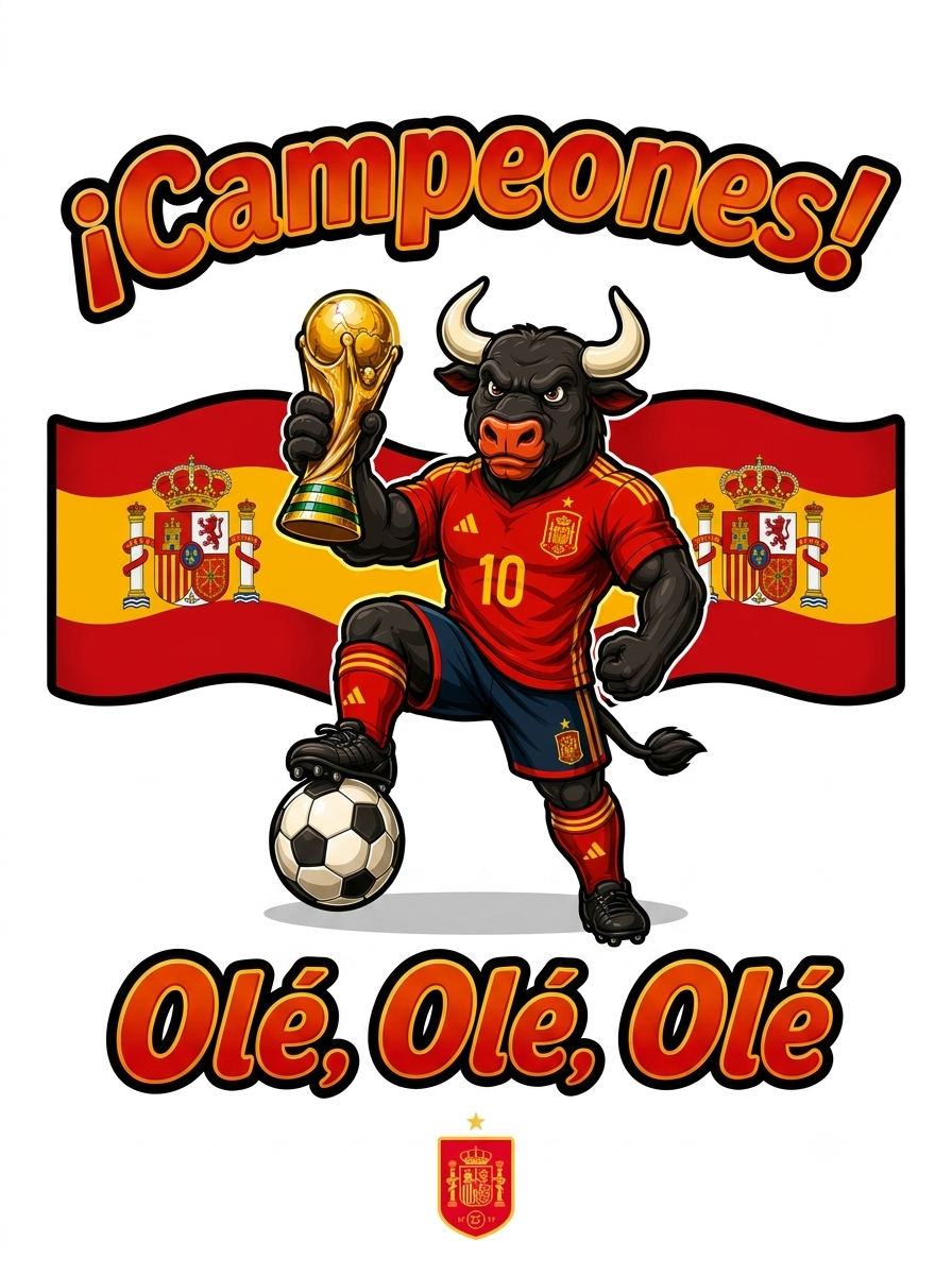 Campeones! Olé Olé Olé España Sticker