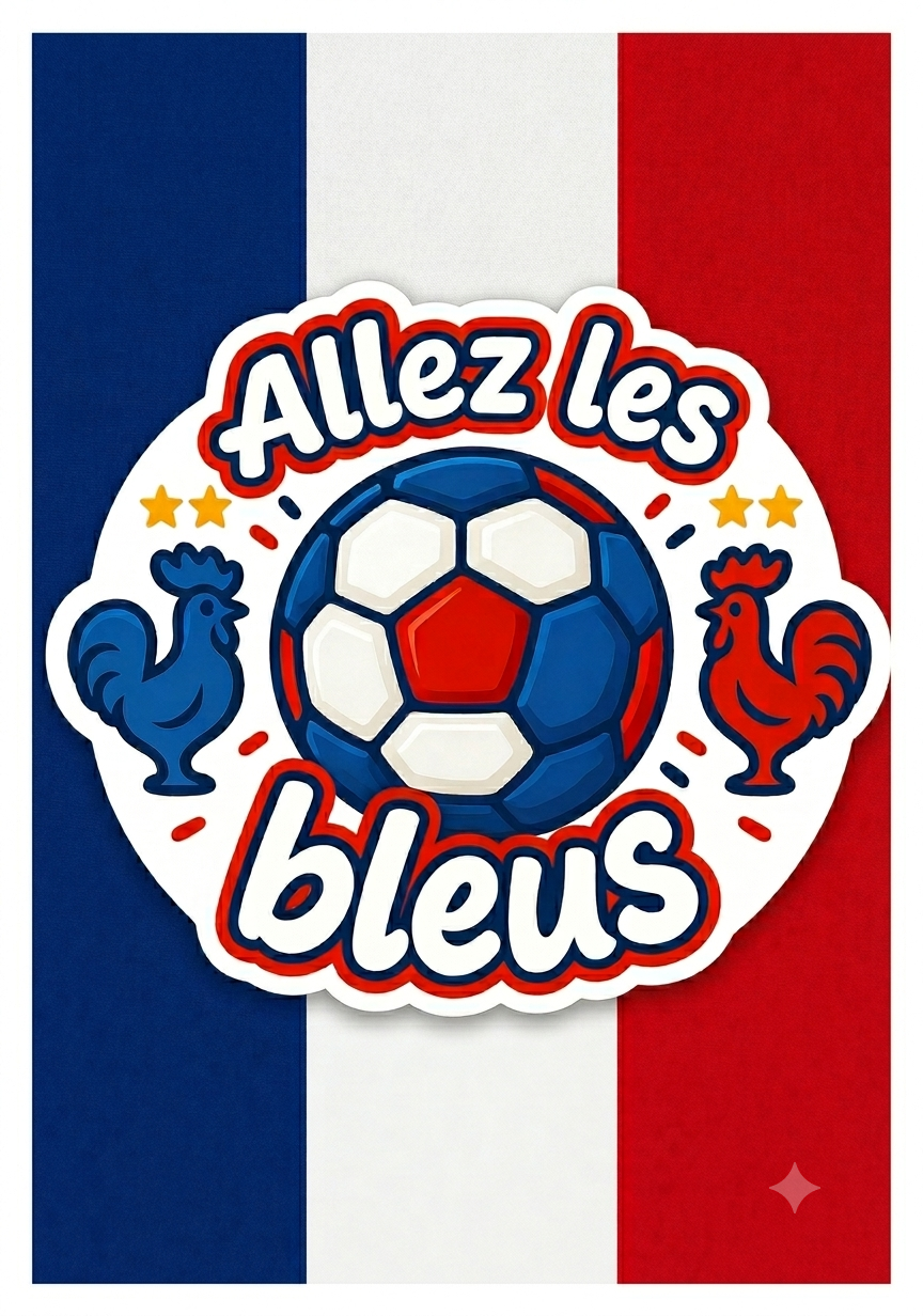 Allez Les Bleus! France Sticker