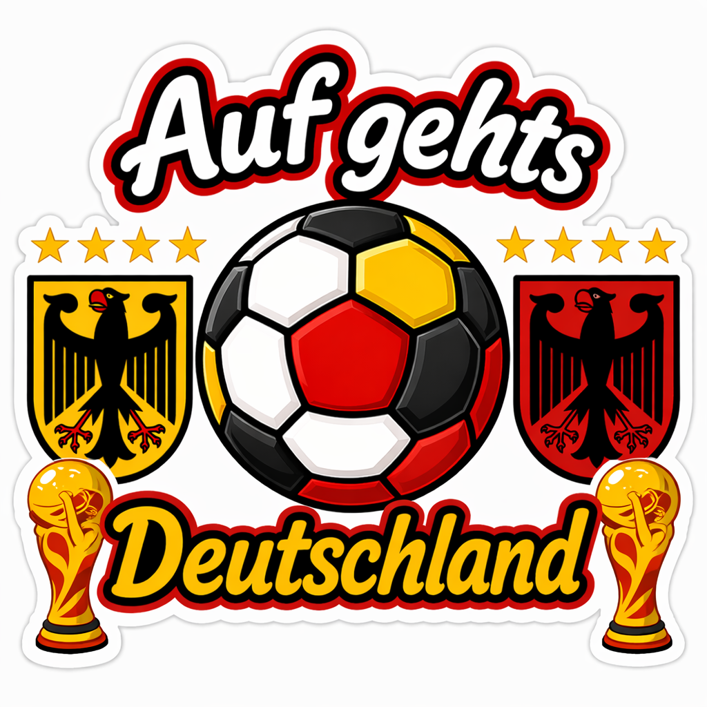 Auf gehts Deutschland! Sticker