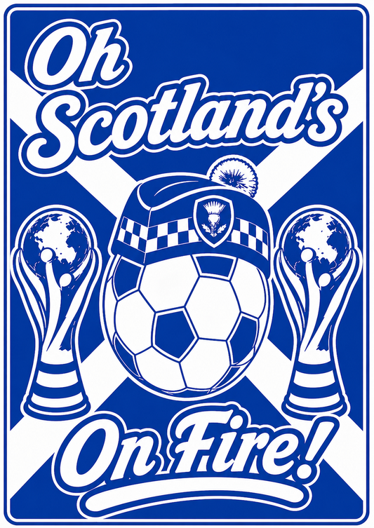 Oh Scotland's On Fire! Sticker